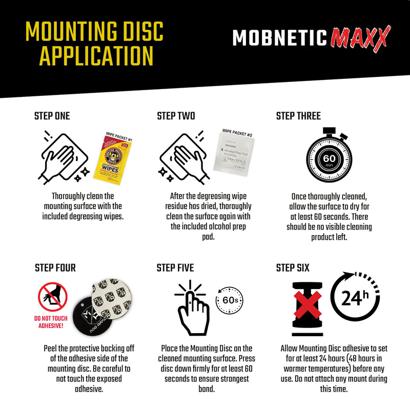 Mob Armor MobNetic Maxx Magnetic Car Phone Holder Mount, Black | USA Assembled, Military-Grade Aluminum, 90lb Pull Force, 90º Tilt, 360º Rotation, For iPhones & Androids, Metal Compatibility