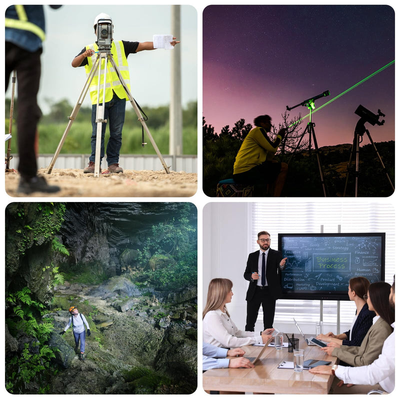 USB-C Rechargeable Green Laser Pointer - Advanced Long-Range Laser Pointer High Power with Star Cap for Astronomy, Construction, Presentations, and Outdoor Adventures