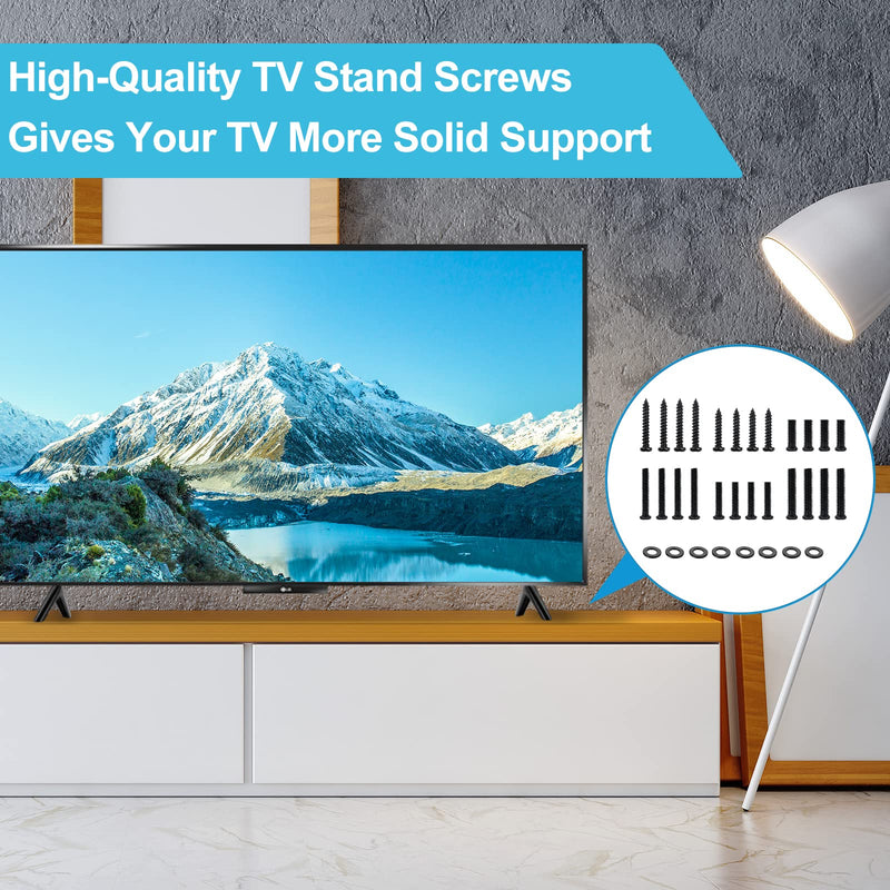 Universal TV Stand Screws and Washers Kit for Insignia Sony Toshiba RCA Roku TV Mount Legs, Includes Washers