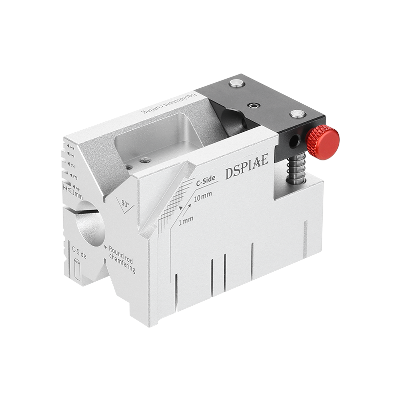 DSPIAE All-in-One Hobby Processing Platform with Glass File, Precision Model Cutting Cube with Drilling Guide and Angle Cutting for Edge Finishing