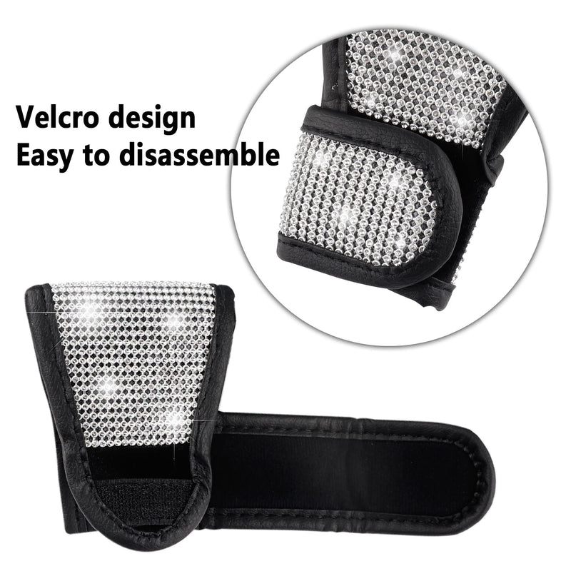 Crystal Auto Gear Shift Cover Bling Car Accessories,Universal Car Knob Gear Stick Protector from Scratching with Rhinestone Covers Car Decor Accessories for Women(Bling-003)