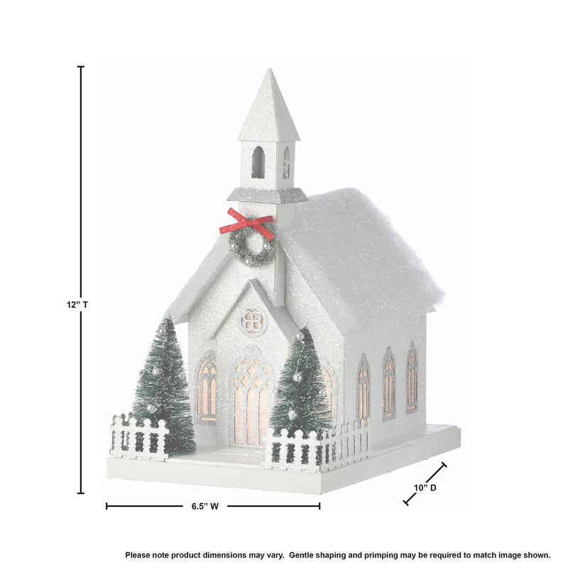 Regency International 11.5" Led/Battery Cardboard Timer Country Church