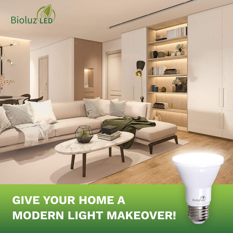 Bioluz LED PAR20 Light Bulbs 10 Pack, Dimmable LED Light Bulb 5.5W = 75W, Soft White 3000K, Daylight LED, E26, 40° Beam, Energy Efficient, UL Listed & Title 20, Replaces Incandescent, Soft Light Bulbs Soft 3000k Title 20 10 Count (Pack of 1)