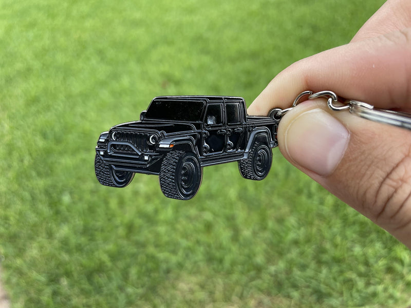 Jeep Gladiator Keychain - Officially Licensed Jeep Accessories Key Chain Fob Cover Mods 2022 2021 2022 Black