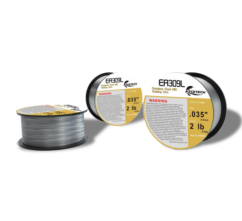 ER309L Stainless Steel MIG Welding Wire .035-Diameter, 2 Pounds Spool, Silver, Package of 1 D0.9