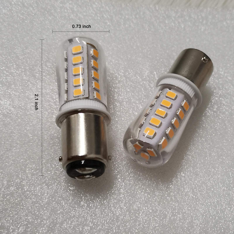 12V BA15D LED Bulb 1076 1142 1176 1004 S8 3W 300Lm 2700K Warm White,DC Bayonet Double Contact Base, RV Camper Motorhome Marine Boat Trailer Landscape Deck Step Path Light, Pack of 4 BA15D warm white