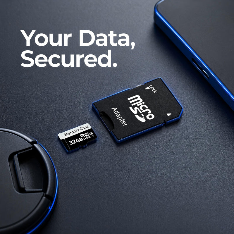 32GB Micro SD Card, MicroSDHC UHS-I U1 Class Memory Card with Adapter | For Smartphones, Tablets, Cameras and Other Compatible Devices. 32GB