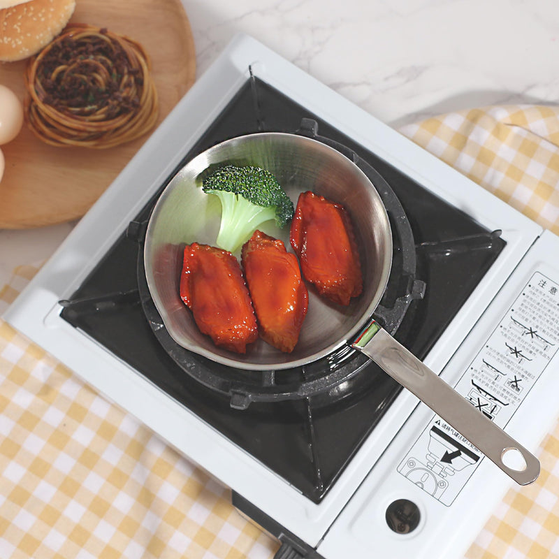 IMEEA 5.5” Small Egg Frying Pan 304 Stainless Steel 1–2 Egg Omelet Pan 5.5 Inch