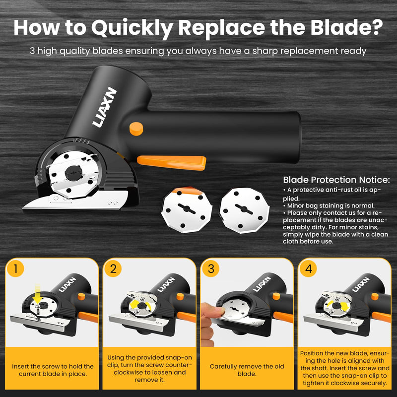 Cordless Electric Scissors, Cardboard Cutter & Rechargeable Power Shears — 4000mAh Battery, 3-Speed Digital Display, LED Light, Cuts Leather/Carpet/Cardboard — for Crafters, Home & DIYers
