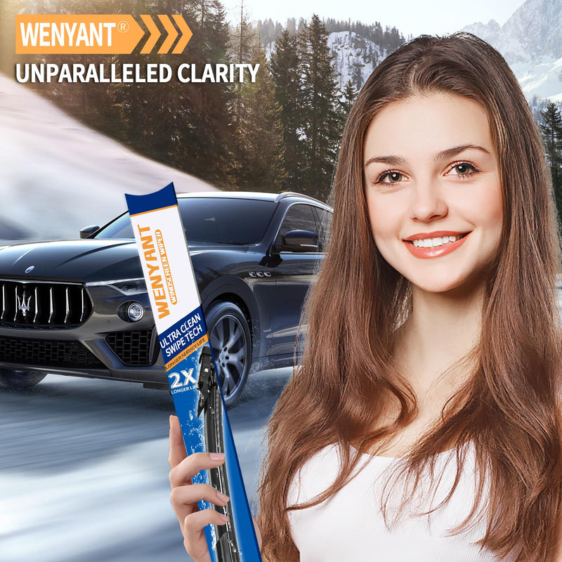 28"/28" Windshield Wipers Compatible with Ford Edge 2020-2015 Focus 2018-2012 Escape/Fusion 2019-2013 Front Wiper Blades for My Car Original Equipment Automotive Replacement (Set of 2) 28"+28"