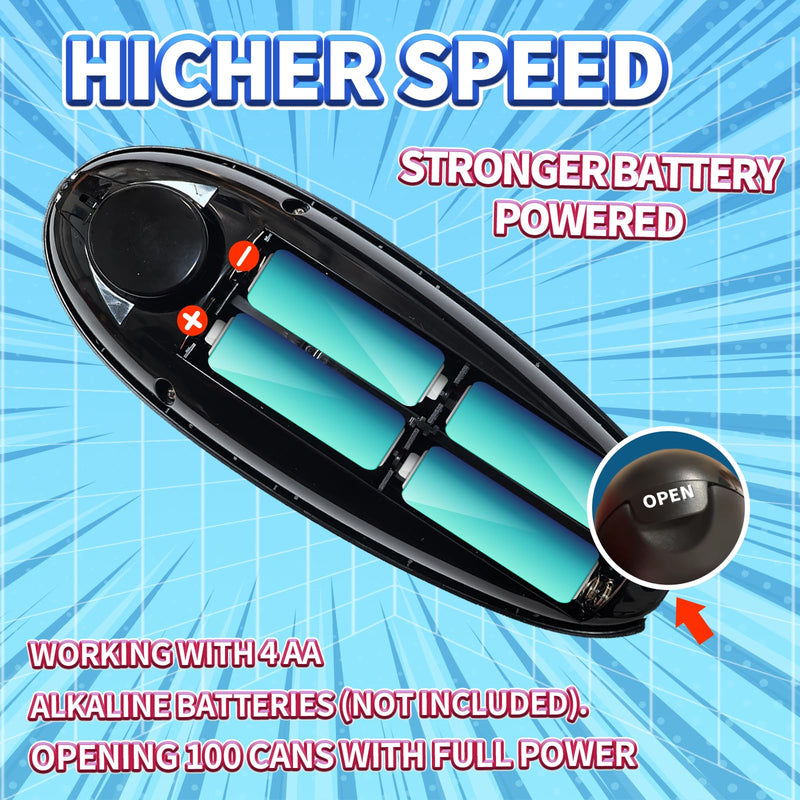 One Touch Electric Can Opener Fits All Can Sizes, Smooth Edge，Food Safe Kitchen Gadgets Automatic Can Opener for Kitchen