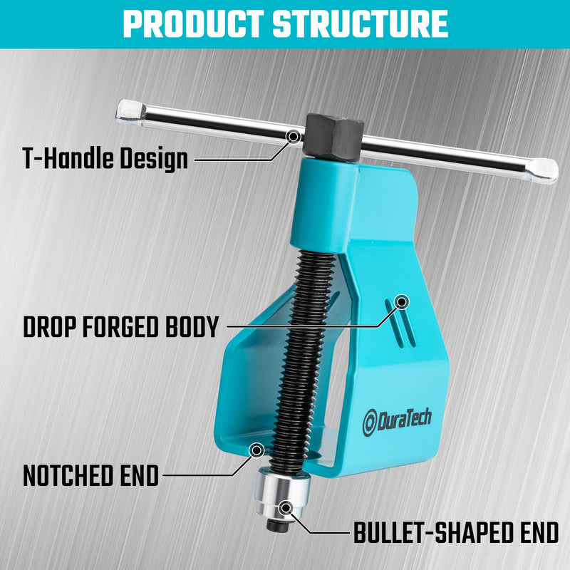 DURATECH Compression Sleeve Puller Tool, Remove 1/2 ” Ferrule and Nut of Copper Tubing, Blue, Without Damage, Corrosion Resistance, Plumbing Tools in Kitchen, Sinks, and Bathtubs