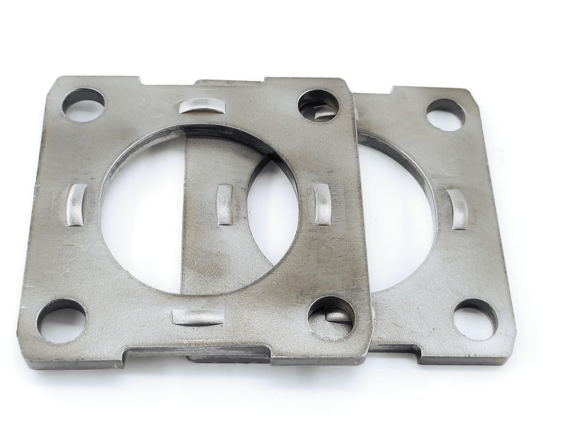 Replacement Trailer Brake Backing Plate Flange 2.27" for 3500# Axle, 4 Hole Bolt Square Bracket (2pack