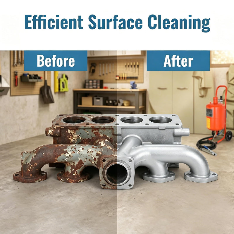Sand Blaster Gun with 10 Ceramic Tips, Abrasive Blaster Nozzles, Remove Abrasive Stain Rust Grime for Multiple Media