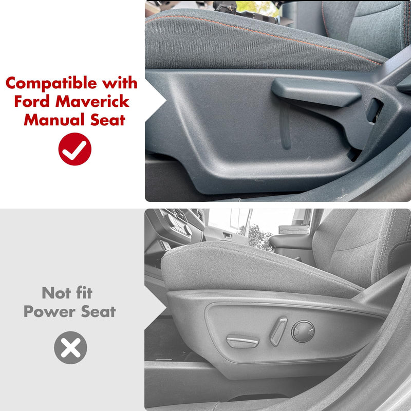 Mabett Under-Seat Storage Box for Ford Maverick Manual Seat 2022-2025, Front Row Manual Seat Underseat Organizer Accessories compatible with manual seat