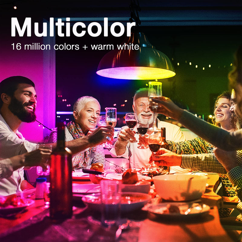 DAYBETTER Smart Light Bulbs, RGBCW Wi-Fi Color Changing Led Bulbs Compatible with Alexa & Google Home Assistant, A19 E26 9W 800LM Multicolor Bulb, No Hub Required, 6 Pack 6 Count (Pack of 1)