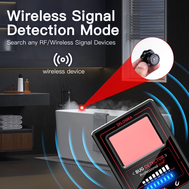 Hidden Camera Detector, Anti Spy Bug GPS Tracker Finder for Travel | Portable; Professional