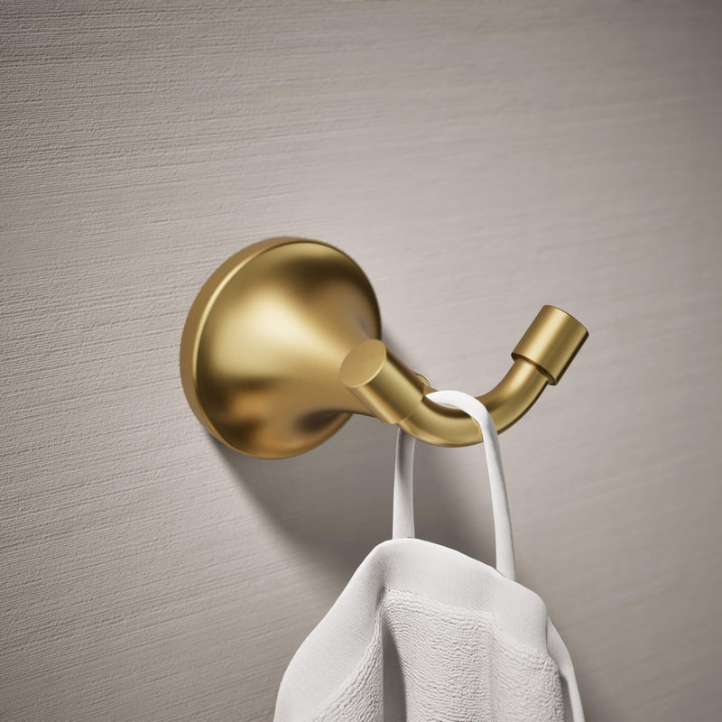 KOHLER TONE® ROBE HOOK Vibrant Brushed Moderne Brass