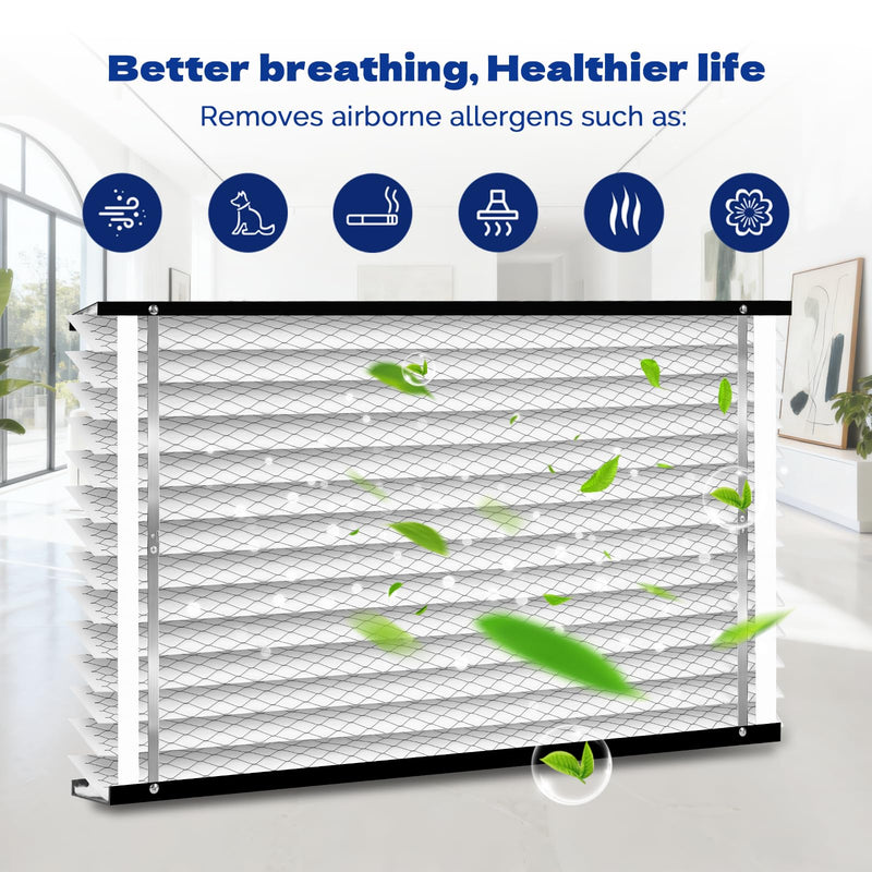 2-Pack 210 Replacement Filter Compatible with AprilAire Whole House Air Purifiers, Models 1210, 1620, 2210, 2216, 3210, 4200, MERV 11 Air Purifiers, Size:20x25x4(Actual size:21.18x24.8x4.02in) 2-Pack 210