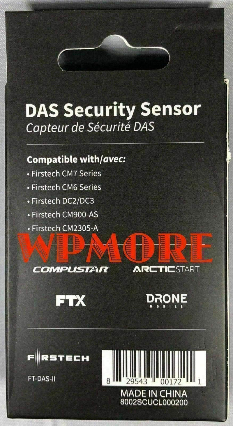 Compustar Firstech FT DAS II 2nd Gen DAS Sensor Dual-Stage Shock Glass Tilt II