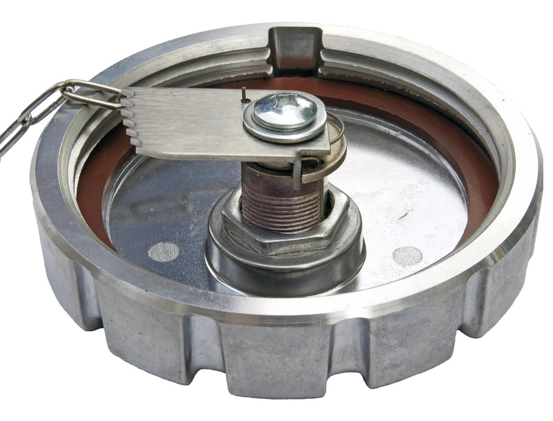 3 1/2” Nominal 5.5 TPI Locking Aluminum Diesel Fuel Cap For Kenworth Trucks