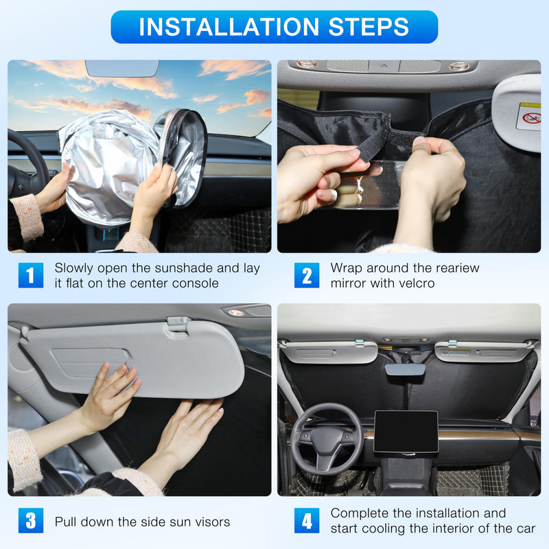 INSAUTO Foldable Windshield Sun Shade for Subaru Crosstrek 2018-2026, Heat & UV Protection Car Sunshade with Storage Bag, Keep Interior Cool & Easy Installation Sunshade for 2018-2025 Subaru Crosstrek