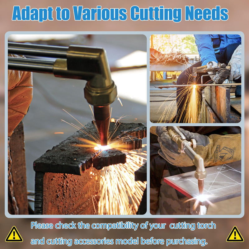 1-101 Series Acetylene Cutting Torch Tips Size 0-3, Fit for victor Style Heavy Duty Torch: CA 2460-90° etc, Include 0-1-101, 1-1-101, 2-1-101, 3-1-101, 4 Pack 1-101 Series: 0-1-101, 1-1-101, 2-1-101, 3-1-101