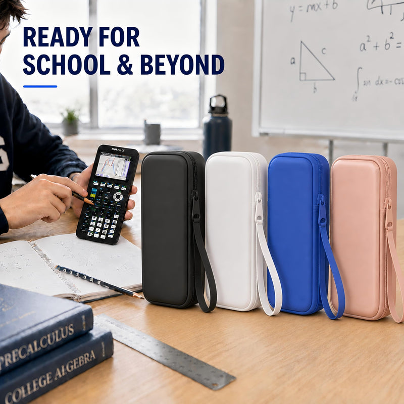Case for Texas Instruments TI-84 Plus CE/TI-84 Evo Calculator Black | Hard Carrying Travel Case for Texas Instruments TI-84 Plus CE/TI-84 Evo/TI-84 Plus/TI-30XIIS/TI-30XS Graphing Calculator