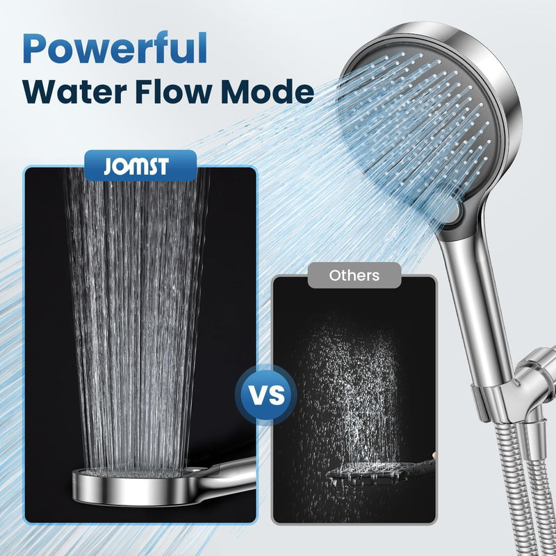 Filtered Shower Head with Handheld, High Pressure for Hard Water | 3 Spray Modes, Adjustable Angle Shower Head Water Softener, Removable Showerhead with Replacable Filter-59ft Hose