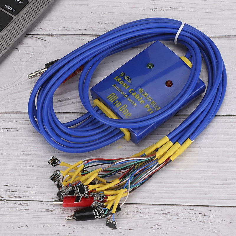 Multipurpose Phone Power Test Cable, Smart DC Power Supply Boot Control Line Cable, Current Test Cable Motherboard Repair Testing Tool for Phone