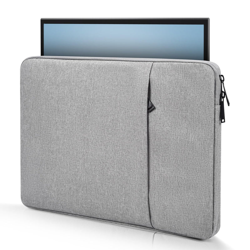 Portable Monitor Case Sleeve 18.5 Inch for InnoView UPERFECT Arzopa Most Large 18/18.5 Inch Portable Monitor Pouch Bag with Pocket(17.5x11.8 Inch) Light Grey