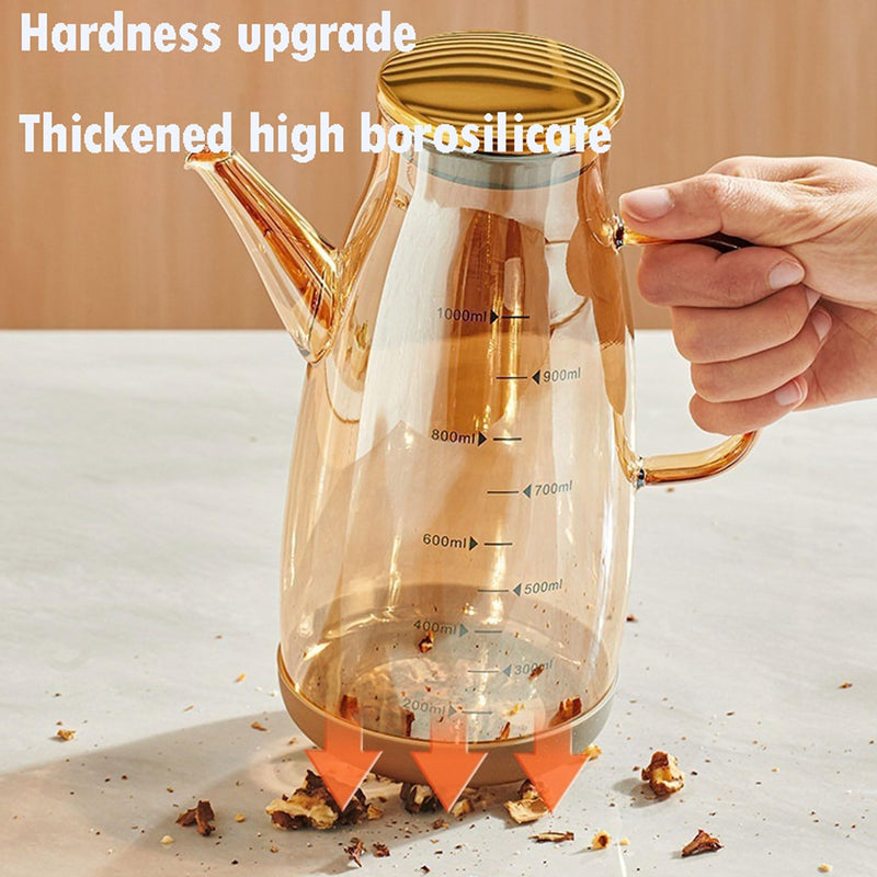 2025 Oil Dispenser Bottle with Drip Free Spout Food Grade Oil Vinegar Cooking Sprayer Kitchen Glass Container Bottles (1000 ML) 33.8 Ounces