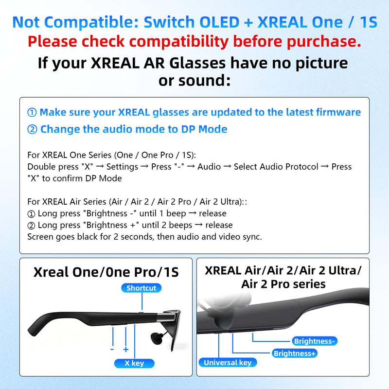 HDMI to USB C Adapter for AR Glasses, 4K@60Hz HDMI Male to USB-C Female AR Glasses Hub for XREAL One/Air 2 Pro, VITURE Pro, RayNeo Air 2s, Rokid, Switch 2/1, Steam Deck, PS5/4, Xbox, Portable Monitor