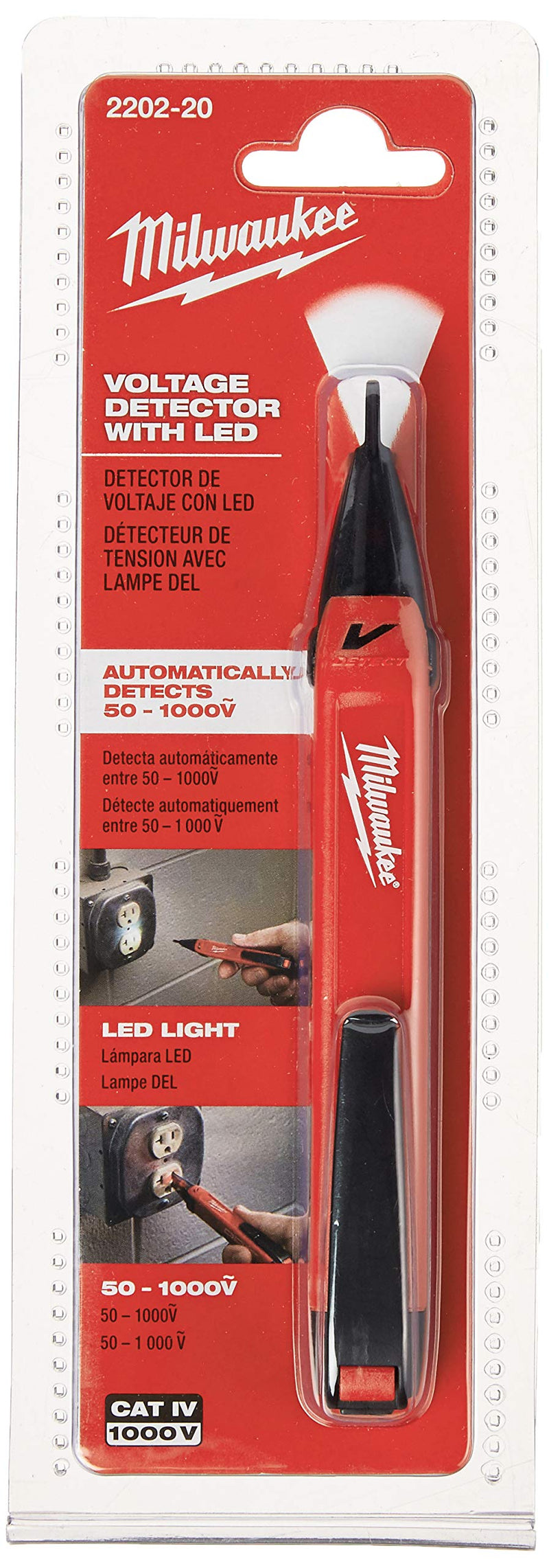 Milwaukee 2202-20 Voltage Detector with LED Light