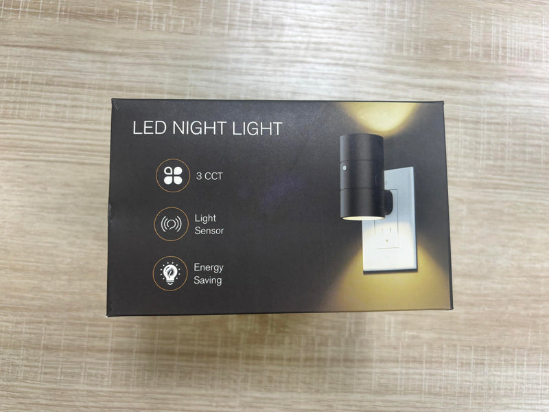 NIORSUN Night Lights Plug into Wall, Dimmable with 3 Color Modes & Auto On/Off Sensor, Ultra-Slim Nightlight for Hallway, Bathroom, Bedroom, Nursery, Kitchen (6 Pack, Black) 6 Pack