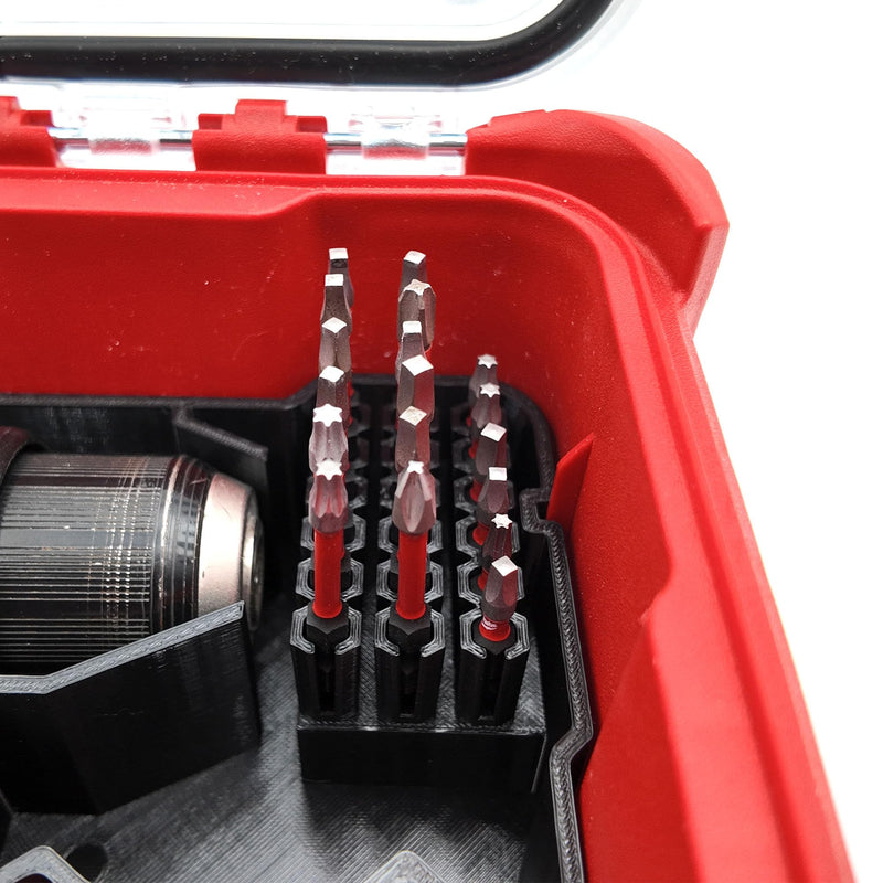 Drill Driver Organizer for Milwaukee M18 Combo Drill/Driver and Impact Set