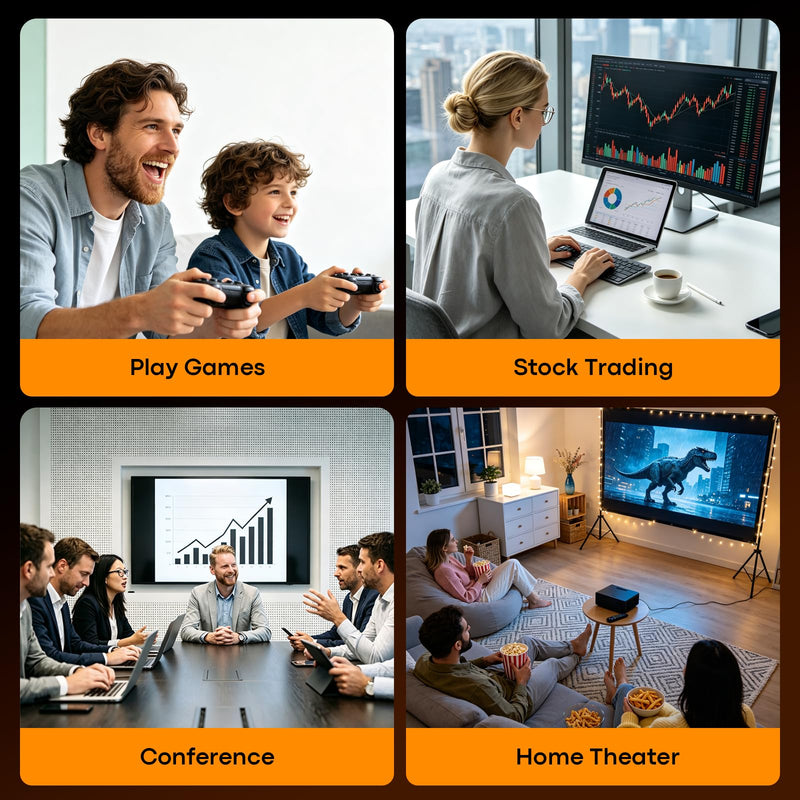 USB to HDMI Adapter, 1080P@60Hz for Windows 7/8/10/11 and MacOS | USB 3.0 Male to HDMI Female Audio Video Converter Suitable for Laptop Desktop Monitor - Driver installation is required