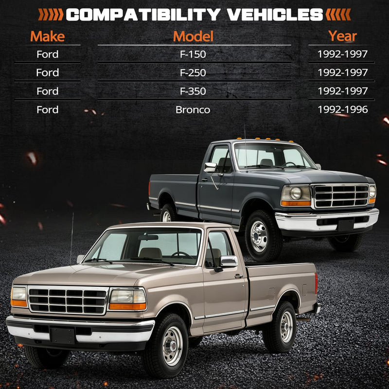 Dash Switch Repair Bracket Anti-Collapse Reinforcement Mount Compatible with Ford F150 F250 F350 Bronco F-Series OBS 1992-1997 Dual Fuel Tank & Back Window Switch Panel Support