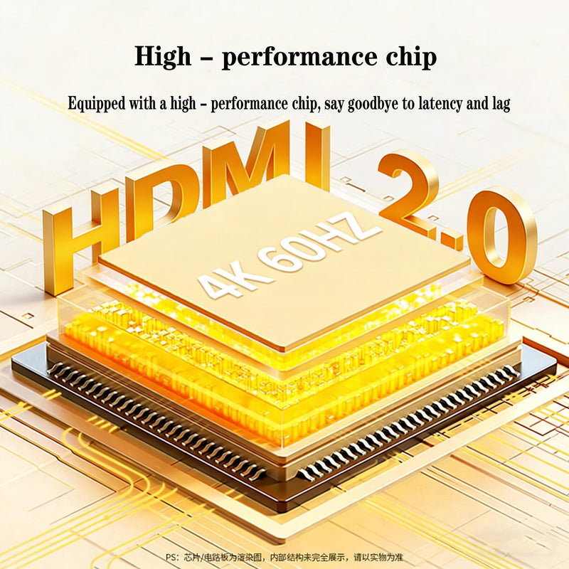 HDMI Splitter 1 in 2 Out-HDCP 2.2, 18Gbps 4K@60Hz HDR10,Splitter for Dual Monitors Support EDID Management, for Laptops/PS5/X Box/TV/Roku/PC/Monitor(1 Source to 2 Displays)