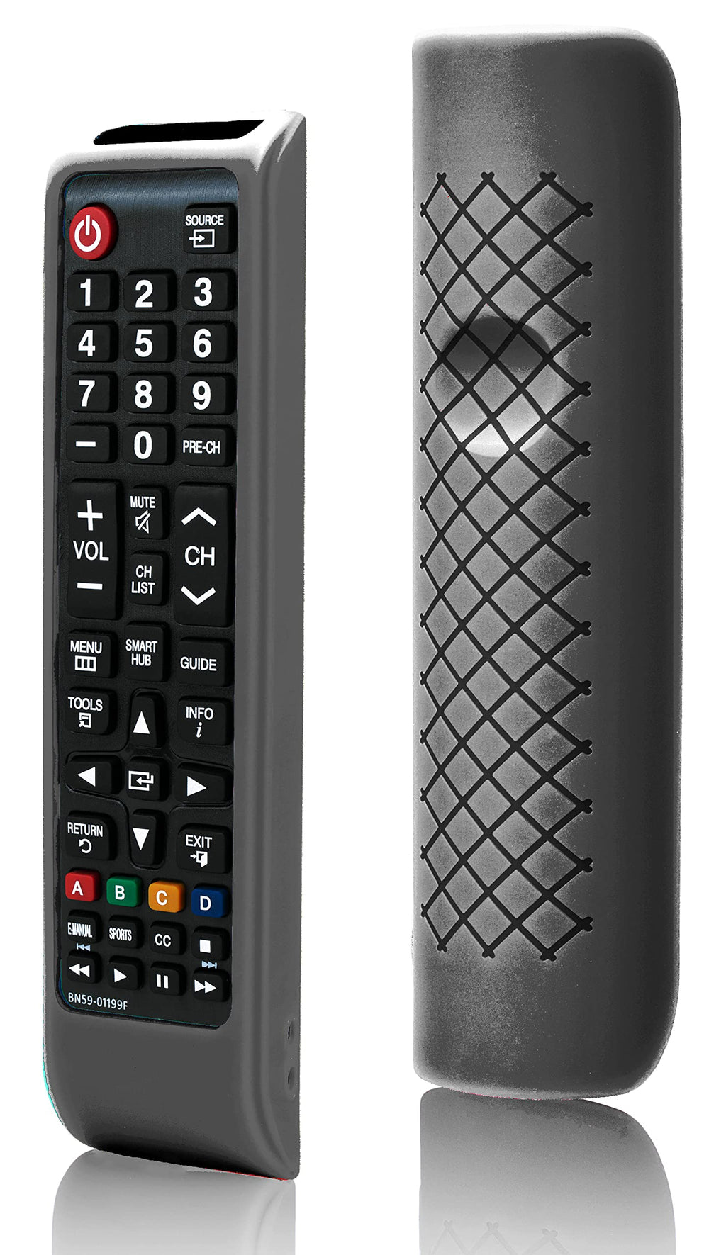 Remote case for Samsung TV Controller, Silicone Remote Cover for BN59-01199F Samsung Remote Control, Smart TV Remote Skin Sleeve Black