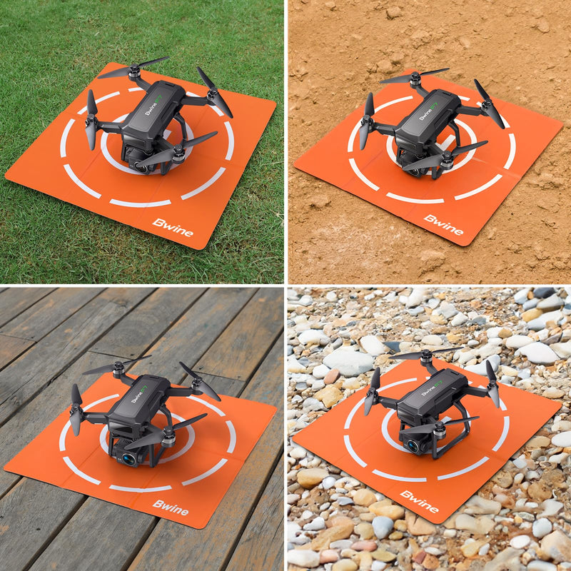 Bwine Drone Landing Pad 16.85 Inch, Double-sided Waterproof, Universal Portable Landing Pad with Foldable Design for F7 GB2/F7 MINI/DJI Mini 2 SE/RC Quadcopters