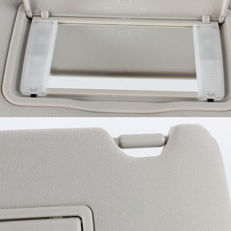 PEVEST Sun Visor with Lights&Mirror LH Driver Side-Platinum Gray Interior for Honda HR-V EX-L/EX/LX/Sport 2016-2022 | Replaces OE:83230-T7W-A12ZA, 83280-T7W-A11ZA (Honda HRV 16-22 Platinum Gray Left) Honda HRV 16-22 Platinum Gray Left