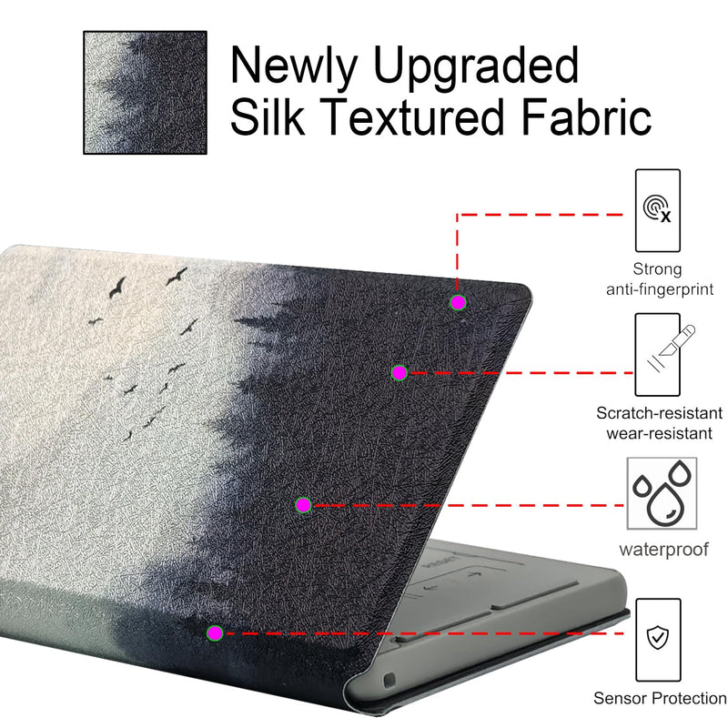 Magnetic Case Compatible with Xteink X4 4.3 Inch E-Book Reader, Ultra Thin Lightweight Leather Protective Cover with Magnetic Closure (Misty Forest) Misty Forest