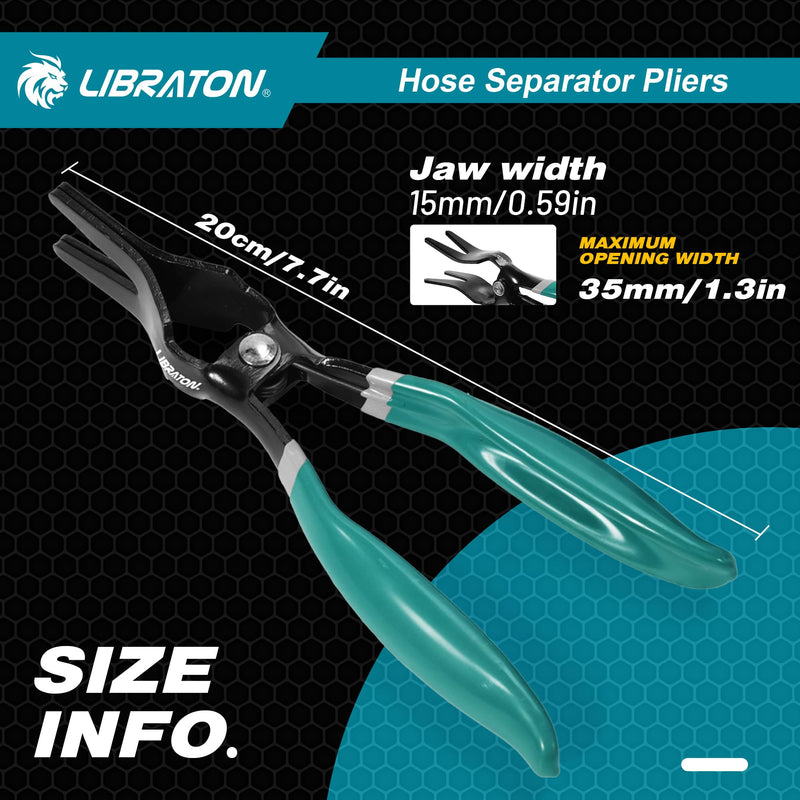 LIBRATON Hose Removal Pliers, Pipe Repairing Tool, Auto Fuel and Vacuum Line Tube Remover hose remover pliers