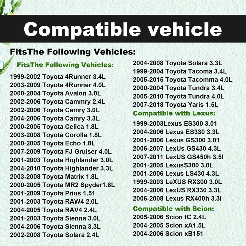  [AUSTRALIA] - 22204-21010 Mass Air Flow Sensor Compatible with Toyota 02-06 Camry 03-08 Corolla 01-10 Highlander 00-07 4Runner 99-10 Tacoma 3.4L 4.0L 01-05 RAV4 Lexus ES300/RX300 3.0L