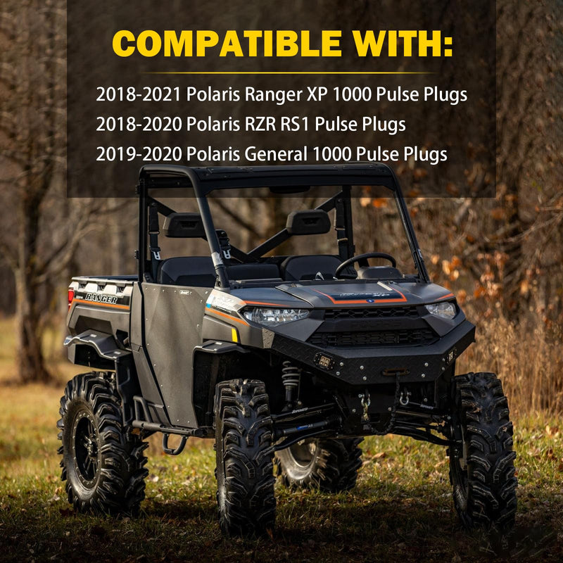 12Awg Pulse Power Plug Connector Pigtail Compatible with Polaris Ranger XP 1000 & RZR RS1 Pro & General 2018 2019 2020 2021 - Pulse Bar Wire Harness (3 pcs) 3 pcs
