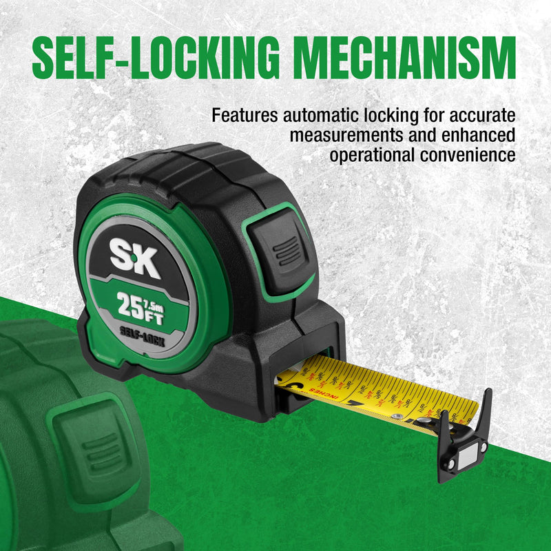 SK Tools USA 25FT Self-Lock Tape Measure | SK02342
