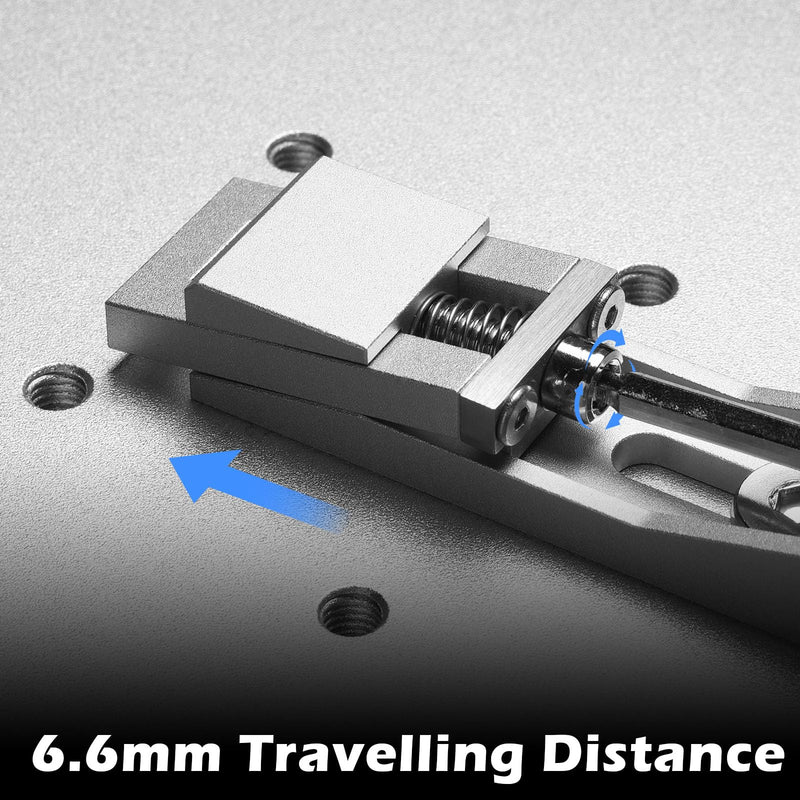 Genmitsu Upgrade CNC Router Vise Clamp for Large Woodworking & Metalworking Project, Low Profile Aluminum Toe Clamp, Size 4.2" x 0.9" x 0.6" (106mm x 22mm x 15mm), 2PCS