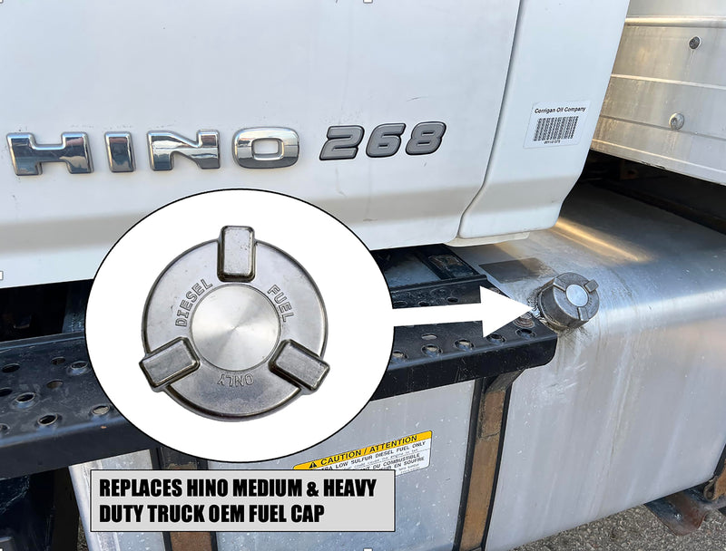 2 1/4" Non-Locking Aluminum Fuel Cap For HINO Trucks