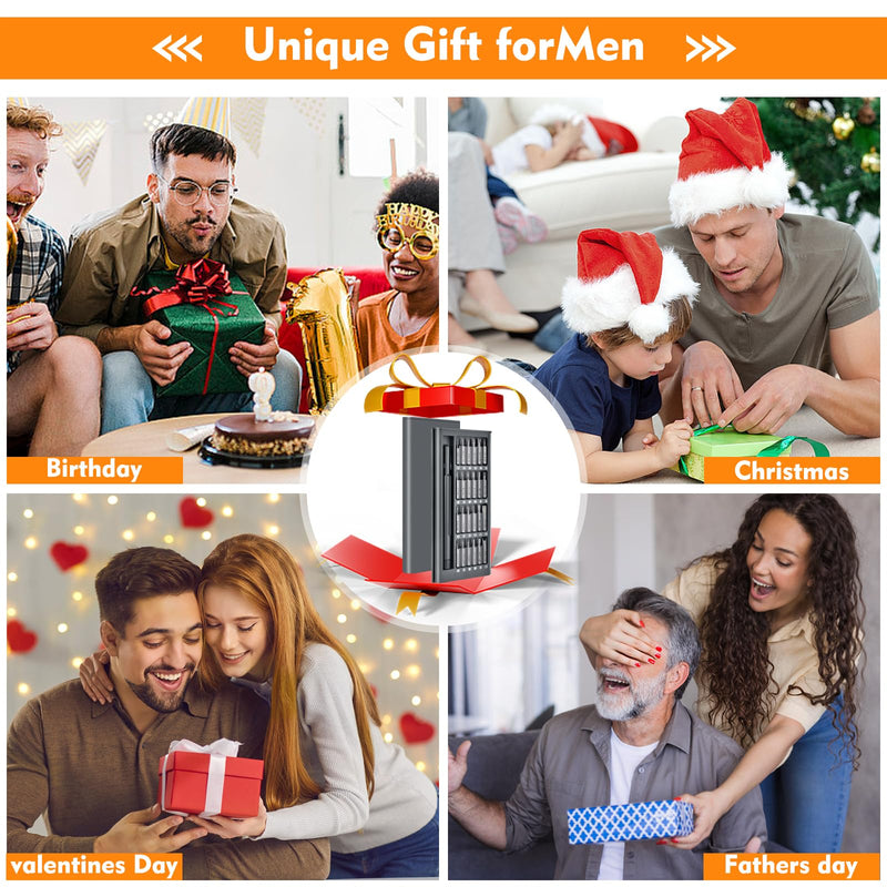 Christmas Stocking Stuffers for Men: 25-in-1 Mini Precision Screwdriver Set Small Bit Tool Set Gifts for Men Adults,Magnetic Torque Repair Tool Kit for Electronics Macbook Watch Eyeglass Ring Doorbell